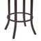 Armen Living Tahiti 30" Arm Barstool in Auburn Bay finish with Brown Pu upholstery LCTA30ARBABR - alternate 3